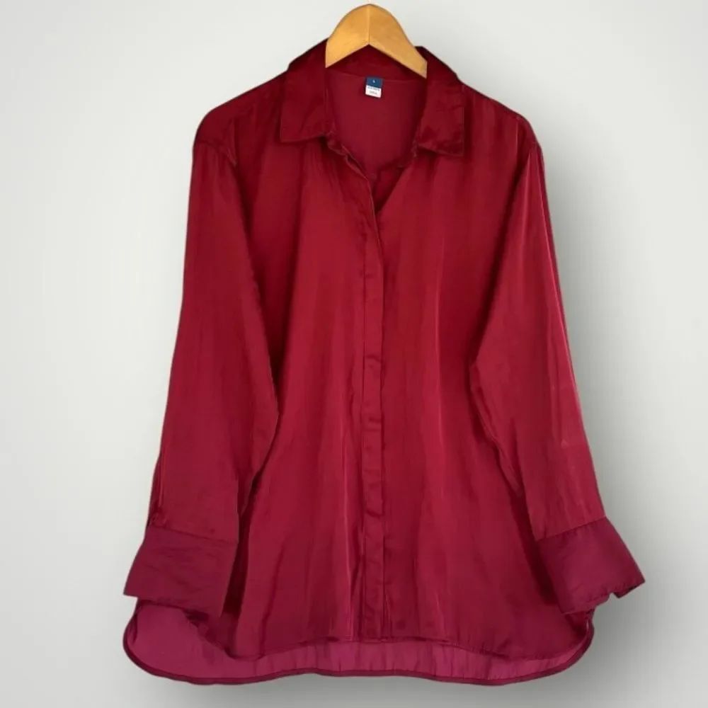 🎉5 for $45🎉 Old Navy Top Blouse Shirt Size L Long Sleeve